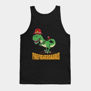 Firefighter Dinosaur design I Firefightersaurus gift Tank Top